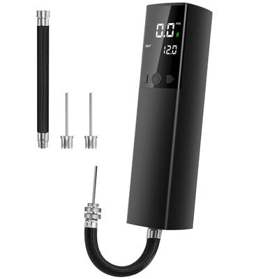 Электрический насос для мячей, Интеллектуальный воздушный насос, Портативный, Быстрая накачка мячей с точным манометром и цифровым ЖК-дисплеем для футбола