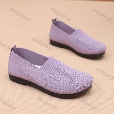 Модная женская обувь на мягкой подошве, повседневная, летняя новинка, дышащая, модные слипоны, легкая, удобная, нескользящая, винтажная сетчатая обувь