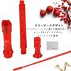 Everjoys Soprano Recorder German Style C Key 8-Hole Full Flute 3-Piece Set ABS Crystal Transparent Red with Cleaning Rod Bag and Fingering Chart