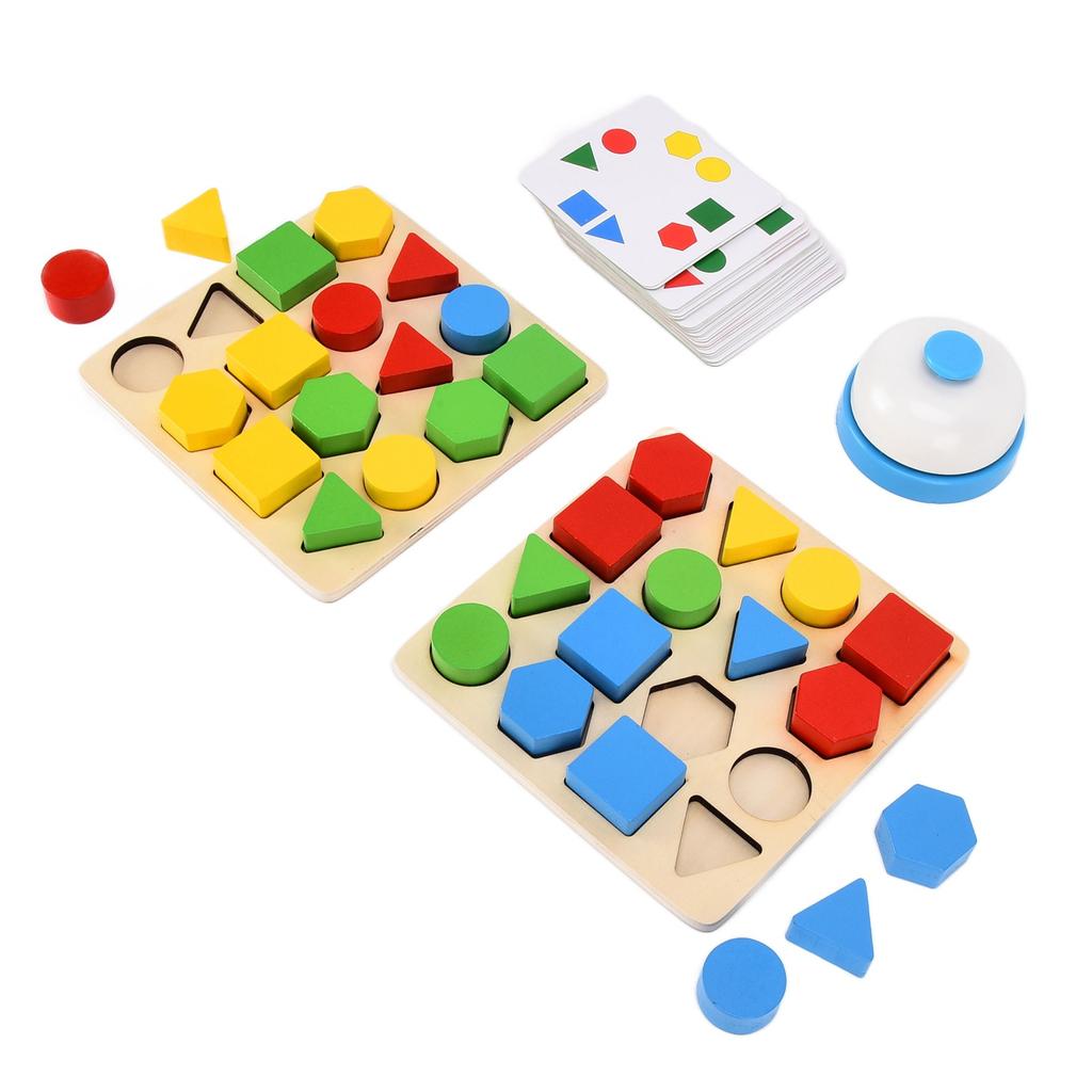 Geometric Puzzle Toy Educational Interactive Blocks Puzzle Brain Teasers Cognitive Toy