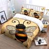 Vintage Bee Illustration Set Bedding Duvet Cover Set Duvet Cover Pillowcases  (1*Duvet Cover 2*Pillowcases, without duvet insert)