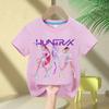 Children's Clothing Fashion Cartoon Print Short-sleeved Top Casual Loose T-Shirts Girls