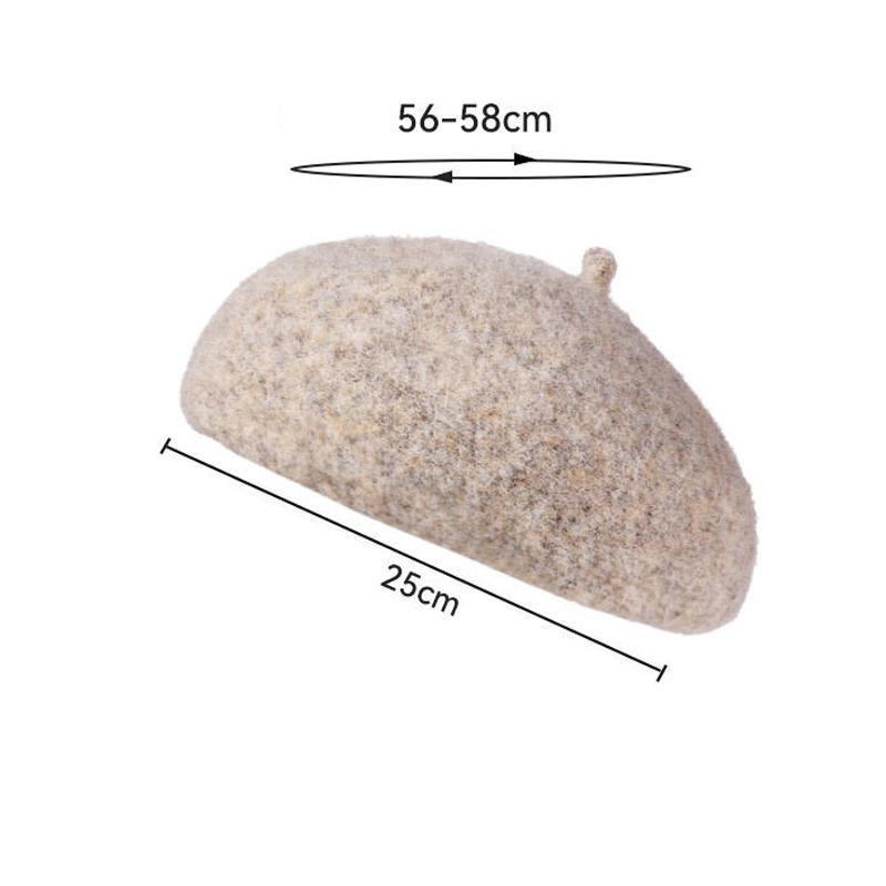 Кашетовый берет Женская осенне-зимняя теплая вязаная шапка Шапка художника
