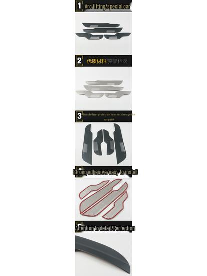 17 CRV Lower Door Decorative Panel Edge Trim & Scratch-Resistant Sticker Accessory