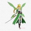 Action Fogure Sword Art Online Leafa Kirito Iron On Patches For Clothing Applique Stickers On Clothes Heat-Sensitive Custom Patch