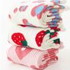 Breathable Women Cotton Socks Heart Strawberry Sports Socks Sweat Absorption Tube Socks
