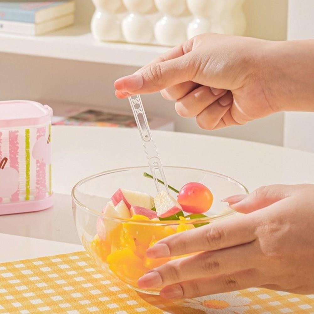 Portable Small Fork Storage Box Reusable Fork Organizer Dim Sum Serving