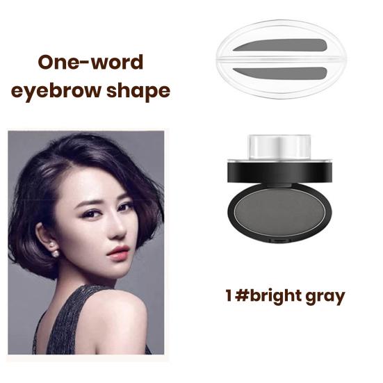 6G Eyebrow Stamp Waterproof Sweatproof Long Lasting Brow Powder 3 Shapes Colors Makeup Brow Stamp for Beginners