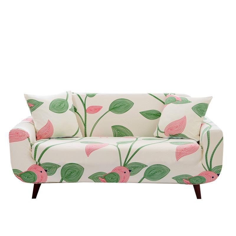 Elegant Floral Printed Couch Cover For 1-4 Seater Slipcover Perfect For Living Room