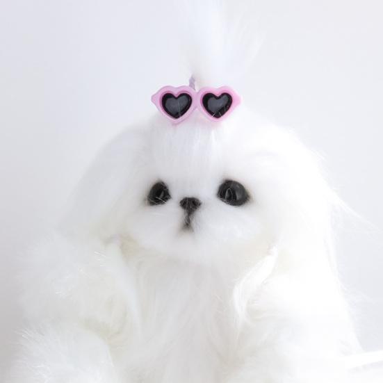 Creative Handmade Decorative Gift Sunglasses Lovely Dog Cat Barrette Photography Prop Pet Accessories Hair Pin