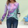 Women Spring Tops Candy Ball Ball Print Causal Long Sleeve T-shirt Top Blouse