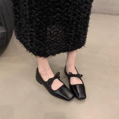 Модные женские туфли-лодочки с квадратным носком на низком каблуке, элегантные туфли Мэри Джейн для женщин, весна и осень, быстрая доставка 39, удобная обувь для платья