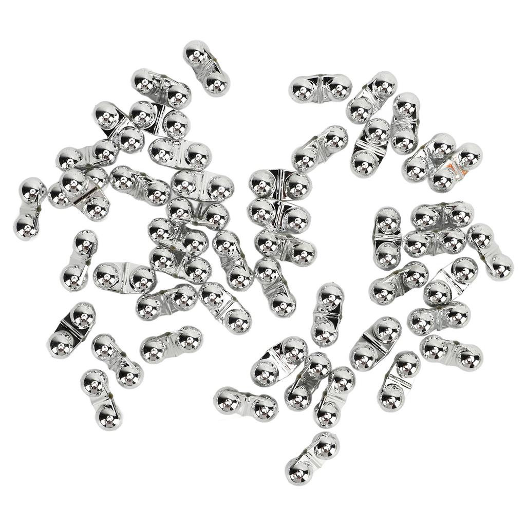 50 шт. рыболовные двойные погремушки металлические морские рыболовные аттрактанты колокольчики бусины с пластиковым корпусом для приманивания