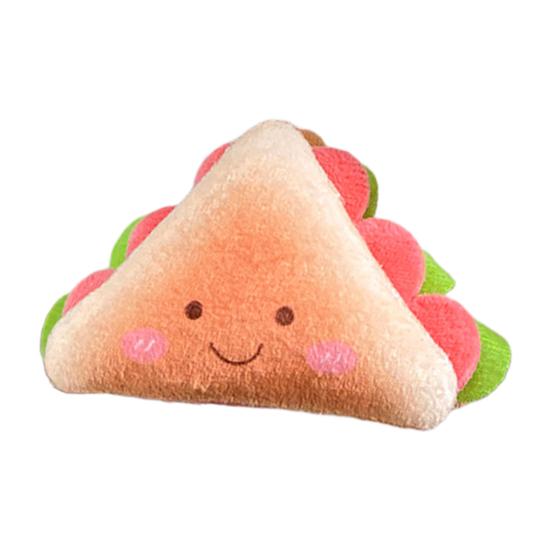 Plush Cartoon Food Refrigerator Magnet Stuffed Bread Pizza Sandwich Milk Tea Cookies Fridge Magnet Home Office Decorative
