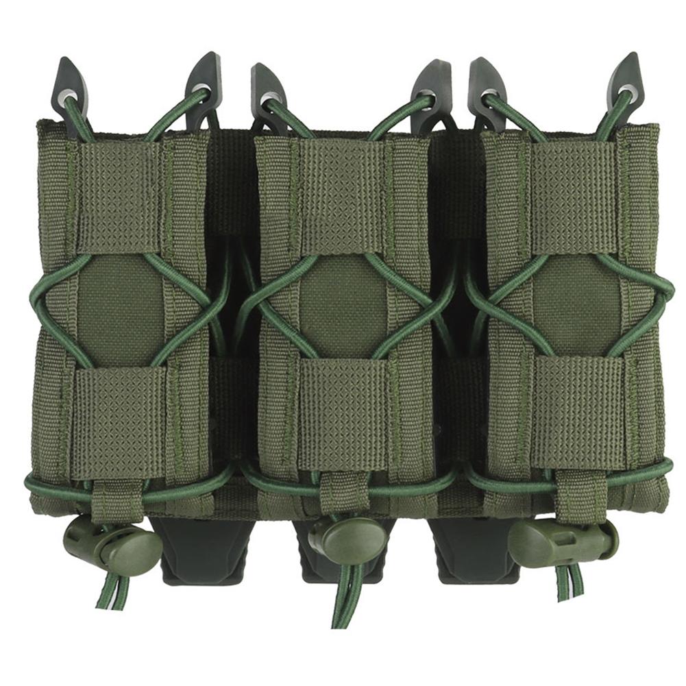 Прочный тройной 9-миллиметровый чехол для журналов Molle с открытым верхом, эластичный регулируемый держатель для магазинов