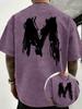 2026 Summer New Style Unisexs Retro Washed Pure Cotton TShirt Casual Fashionable Simple Letter Pattern Print Comfortable