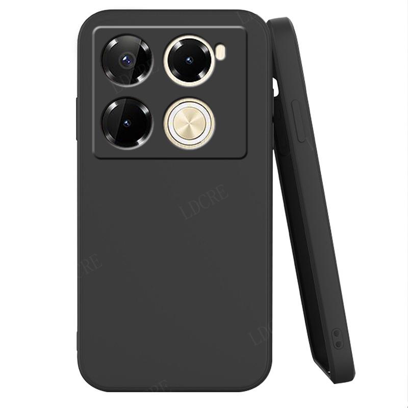 Для Infinix Note 40 Pro Чехол Infinix Note 40 Pro Capas Противоударный квадратный жидкий силиконовый мягкий чехол Infinix Note 40 Pro