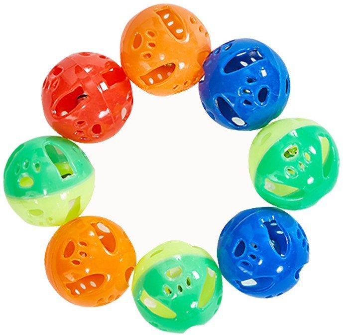 Zooroom | Zabawka Dla Kota | Plastikowa Piłeczka Z Dzwoneczkiem 3,8Cm - Plastikowa Piłeczka Z Dzwoneczkiem (Łapki) 3,8Cm