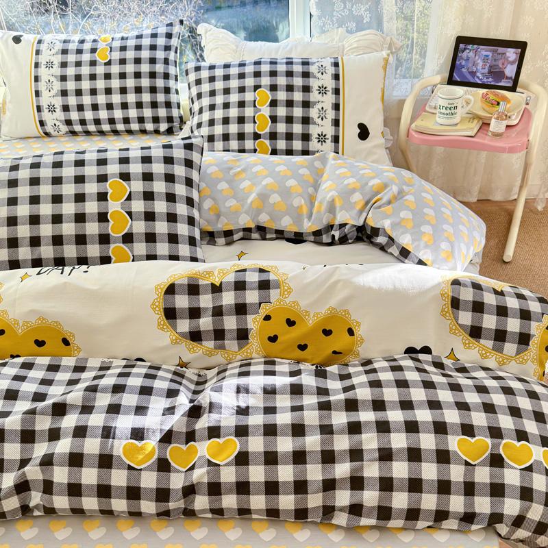 Высококачественная 100% хлопковая ткань, небольшой свежий напечатанный пододеяльник 200x230 Постельное белье 1 односпальная/двуспальная кровать, дышащая и приятная для кожи