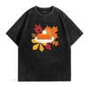 THANKSGIVING Vintage Mens T Shirt White 2X Large vintage Washed Unisex Stylish homme designer clothes Stretched Casual