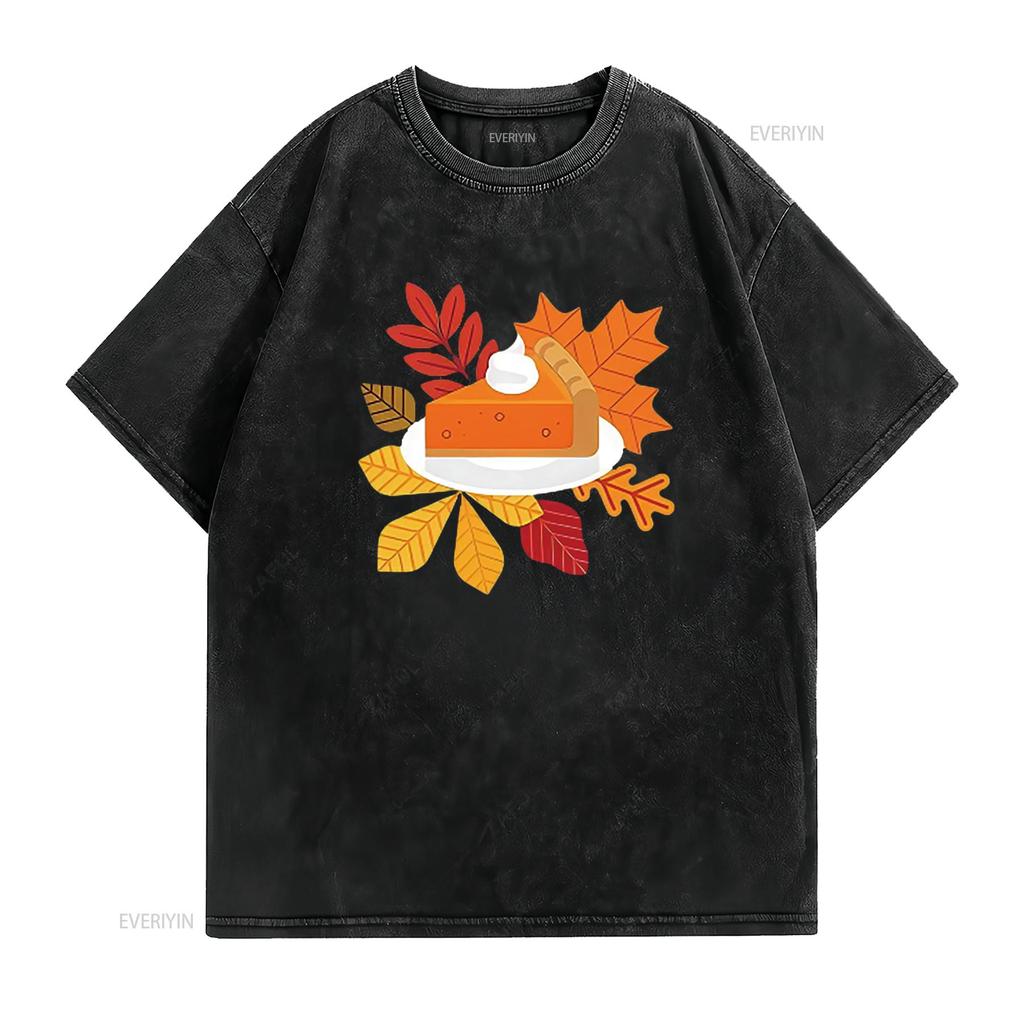 THANKSGIVING Vintage Mens T Shirt White 2X Large vintage Washed Unisex Stylish homme designer clothes Stretched Casual