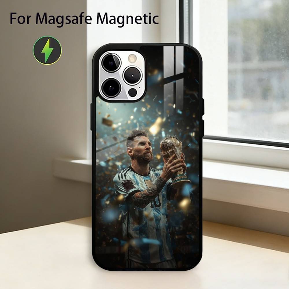 Lionel Messi football Phone Case For iPhone17,16,15,14,13,12,11 Plus,Pro Magnetic with Magsafe Wireless Charging