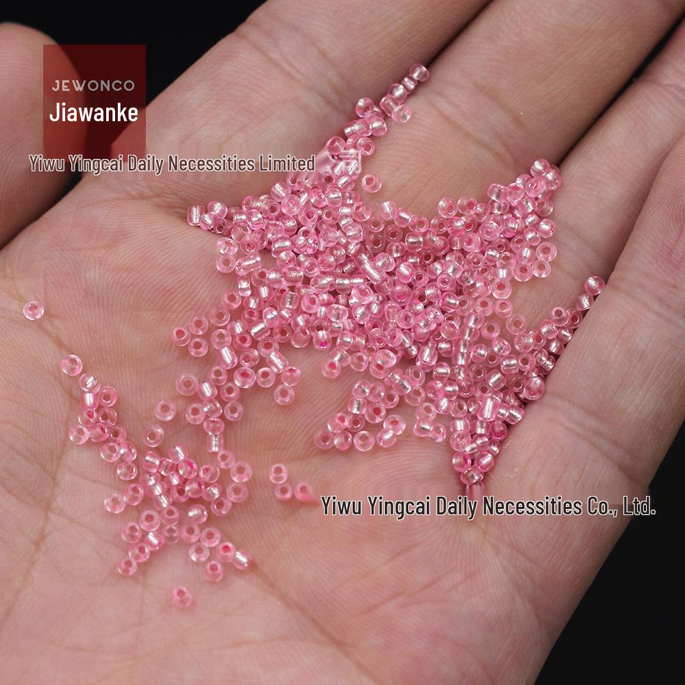 Silver-Filled Glass Rice Beads for DIY Earrings and Bracelets - 2/3/4mm