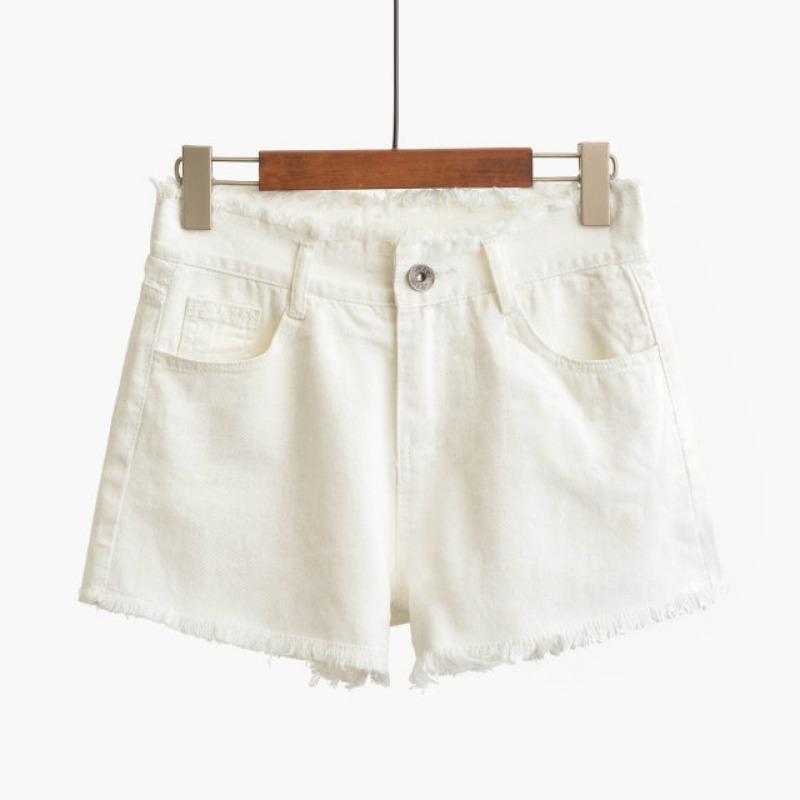 A New Summer Thin Denim Shorts Women's Wash Slim Women's Wide-leg Denim Shorts