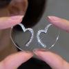 Fashion Shiny Zircon Heart Earrings For Women