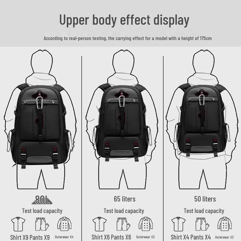 Zuoyou 80L Outdoor Waterproof Backpack