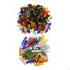 320 Pieces Rectangle and Rhombus ShapeS Glass Mosaic Tiles Tessera for Crafts Multi Colors Mixed
