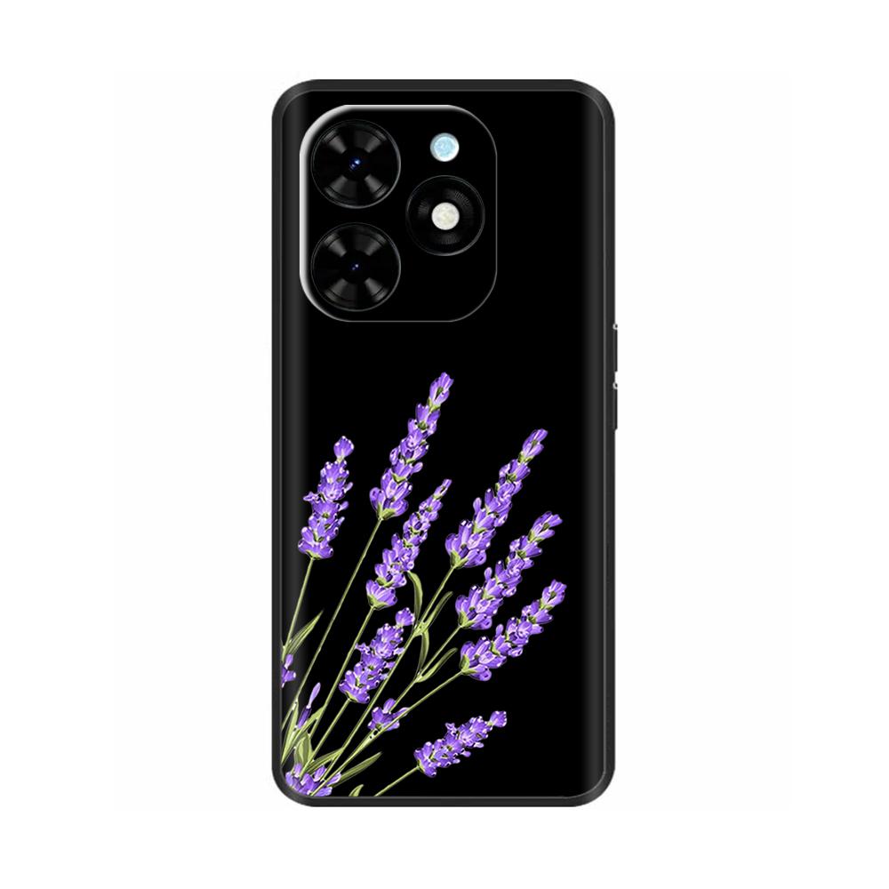 Чехол для Tecno Spark Go 2024 Роскошный Цветок Расписной Capa Силиконовый Мягкий Чехол для Tecno SparkGo 2024 BG6 Ударопрочный Корпус Телефона