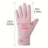 Solid Color Suede Gloves Small Flower Decor Touch Screen Gloves Winter Warm Cold-proof Split Finger Gloves