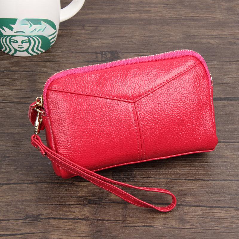 Женские кошельки большой вместимости из коровьей кожи - кошелек-клатч, кошелек для монет и держатель для карт