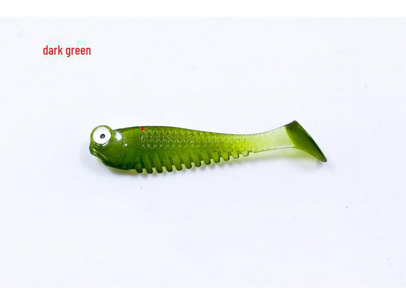 Светящаяся мини-мягкая приманка с Т-образным хвостом: Бионическая имитация рыбы рыболовные снасти