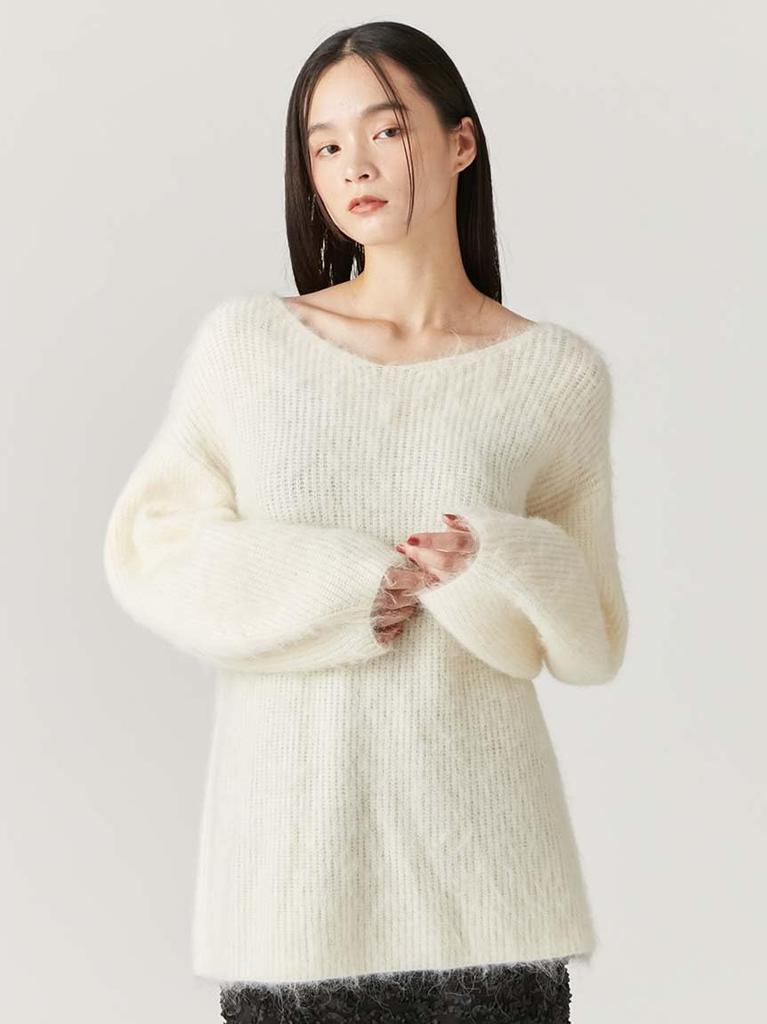 FRAY I.D. Thule Alpaca Loose Knit FWNT245092 Women's IVR