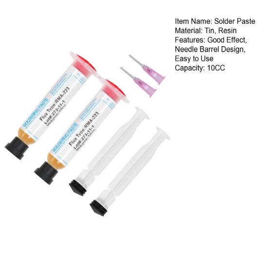 1 Set 10CC Welding Flux Paste Good Thin Consistency Reusable Soldering Flux Cream Welding Agent Home Supply