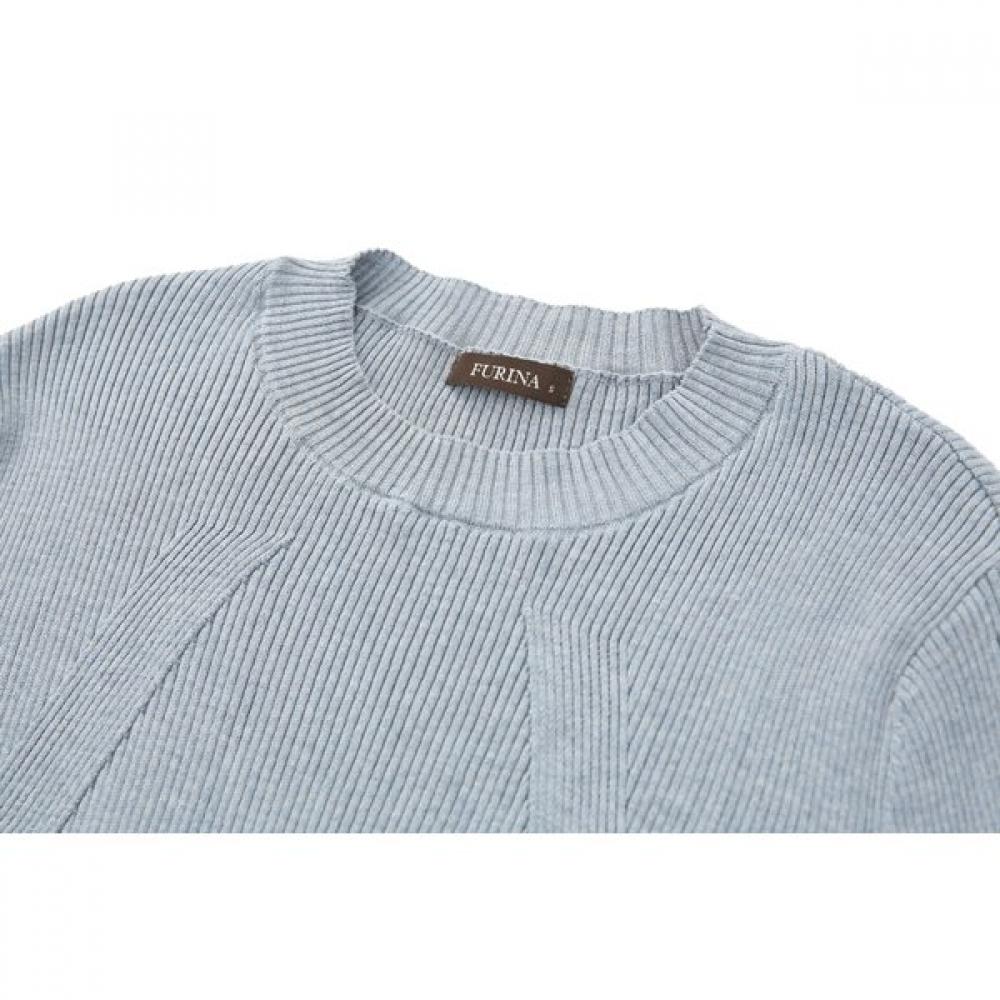 Furina Super Piuma CoTTon Rib Round T shirT