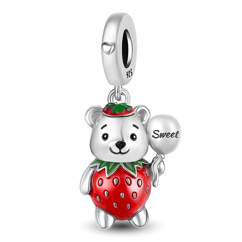 Медь Пурпурная Серия Любовь Сердце Цветок Страховочная Цепочка Шарм Бусины Подходят Оригинальным Пан Браслетам Браслетам Ювелирный Подарок