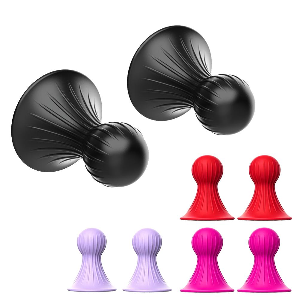 Silicone Nipple Suckers Set Soft Suction Cup Breast Teaser Sensual Nipple Stimulation Sex Toys Sensitive Nipple Play for Couples