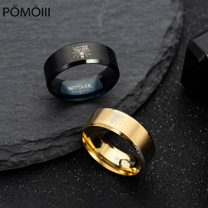 Кольцо в стиле панк, золотое кольцо из нержавеющей стали с мульти-ведьмаком, роскошные модные ювелирные кольца с головой волка для женщин и мужчин, кольцо высокого качества Bague