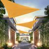 Уличный солнцезащитный парус с карабином, блокирующий УФ-излучение, треугольный навес, проницаемый, дышащий, прочный, для террасы, заднего двора, патио