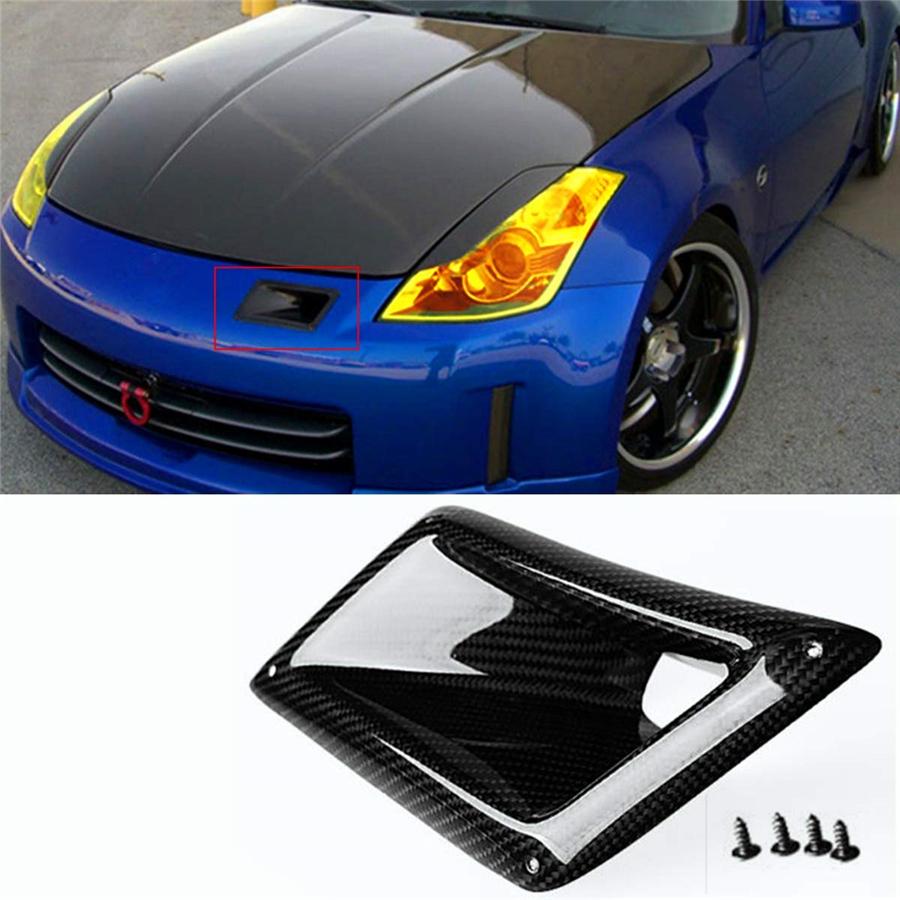 Накладка на боковой воздухозаборник бампера под карбон для Nissan 350Z 2003-09 всех моделей