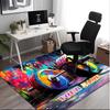 1PC Custom Name Fitness Motivation" Theme Floor Mat Ideal for Living Room, Game Rooms, Office, Bedroom,Floor Mat Playful Design