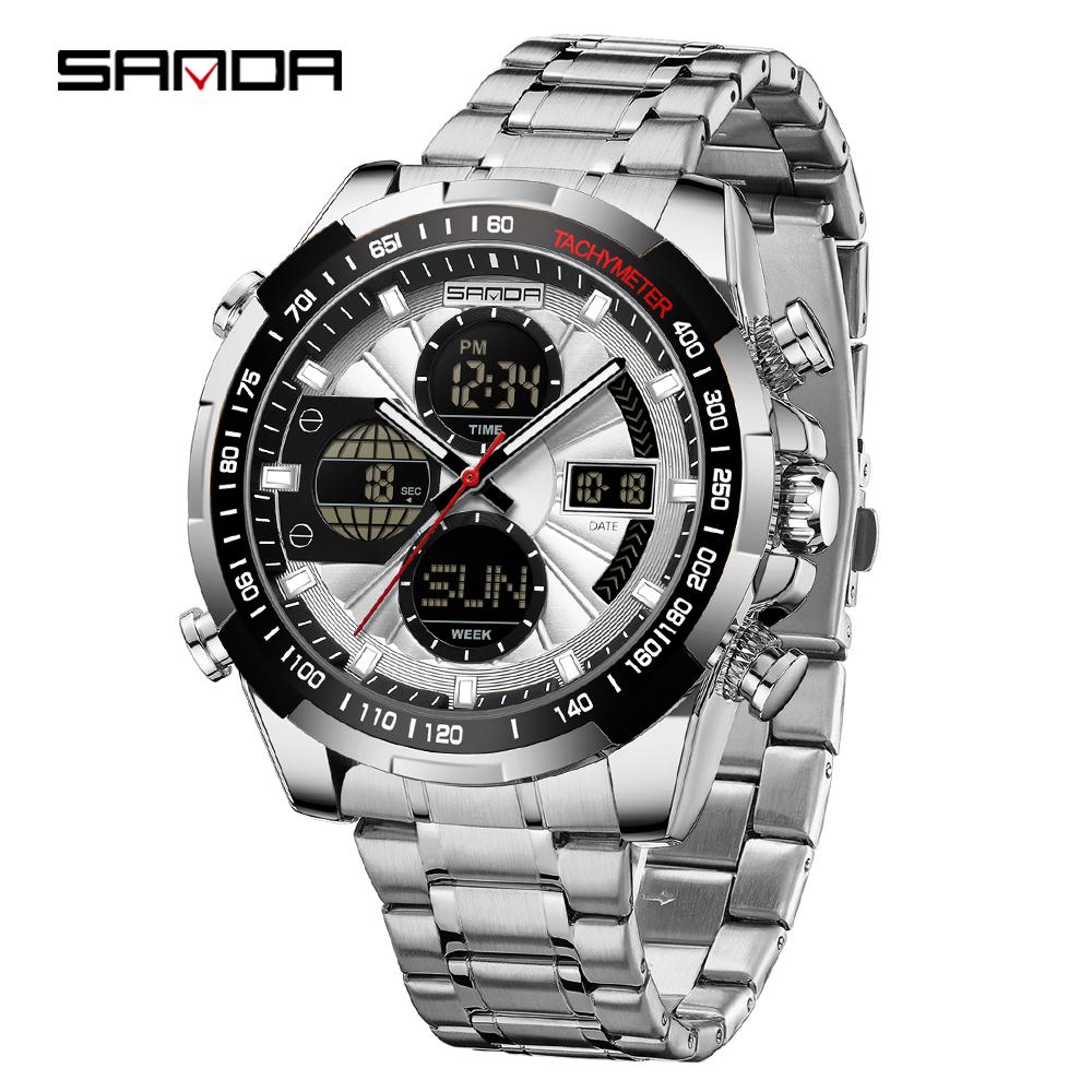 Цифровые светодиодные часы мужские спортивные кварцевые наручные часы роскошный секундомер водонепроницаемые мужские электронные часы