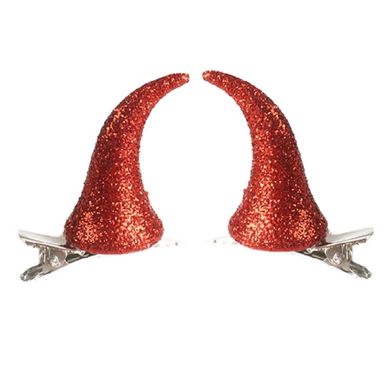 Аксессуары для волос Забавная заколка Рожки Зажимы для волос Заколка для Хэллоуина