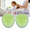 4PCS Egg Shape Hair Brush Portable Travel Dry Wet Hair Brush Soft Teeth Massage Shampoo Comb for Sal