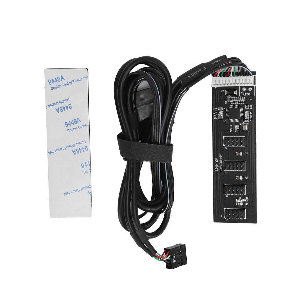 Hub Computer Mainboard USB2.0 9PIN To 4 Port 9PIN Interface Adapter Card Expansion HUB