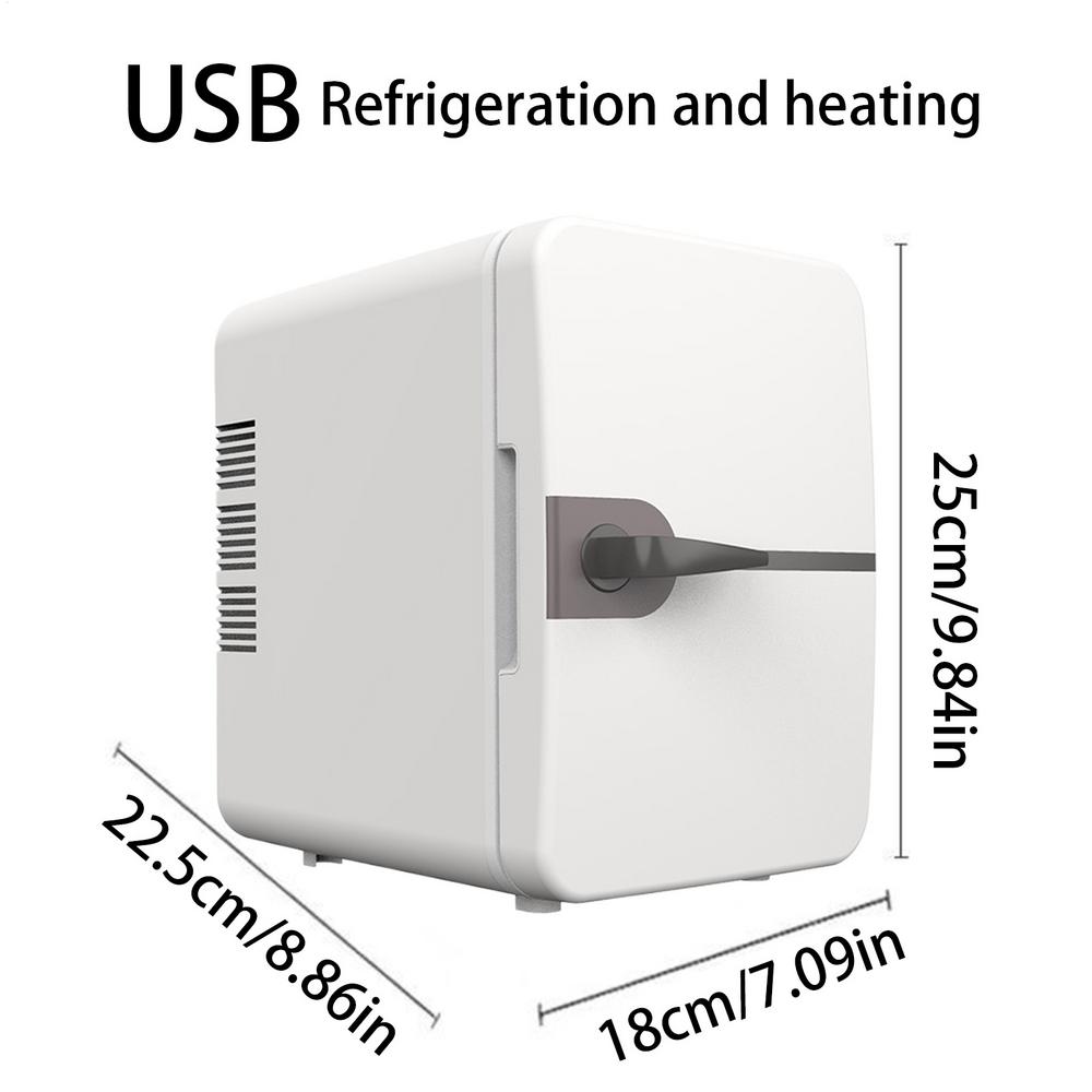 Мини-холодильник для автомобиля 6 л 12 В постоянного тока 100~240 В переменного тока Электрический Портативный Косметический Охладитель Нагреватель Морозильник US/UK/EU Автомобильный Мини-холодильник Бокс для льда