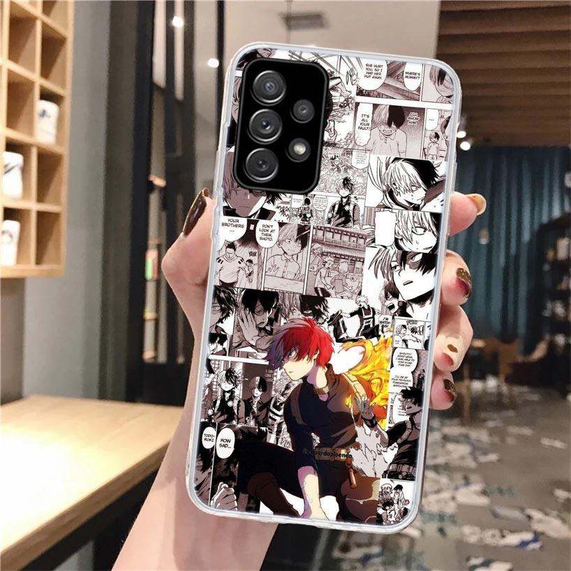 MHA Тодороки Шото Мягкий чехол для телефона для Samsung Galaxy A16 A26 A36 A56 A15 A14 A13 A55 A54 A53 A35 A34 A33 A25 A24 A23 A05S A04S